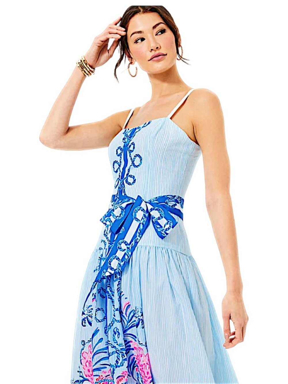Lilly Pulitzer Saylor Maxi Dress in Multi/Naut Today NWT - Size 2 - Picture 4 of 9